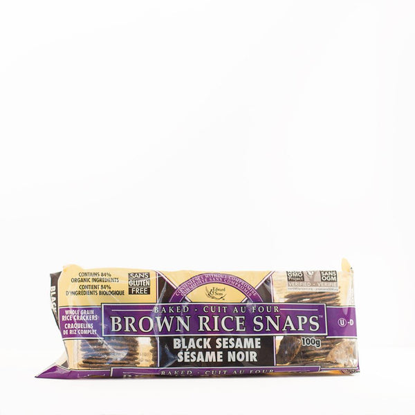 Brown Rice Snaps - Black Sesame