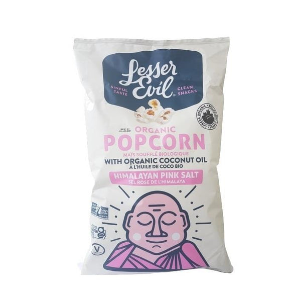 Popcorn à l'huile de coco et au sel rose de l'Himalaya 142g